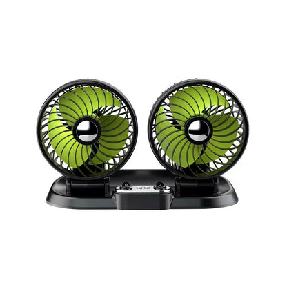 2 speed Double headed vehicle fan (Car Cigar lighter DC powered)