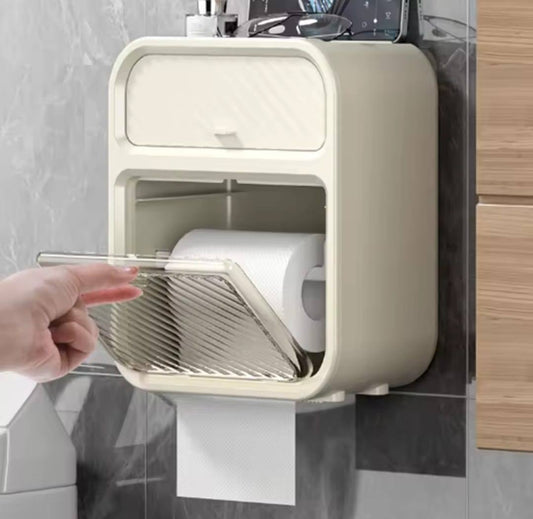 Space-Saving Wall-Mounted Tissue Box Holder