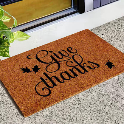 Entrance Doormat Indoor Outdoor PVC Antiwear Non Slip Waterproof Bathroom Carpet Faux Coconut Fiber Rugs Front Door Floor Mats.