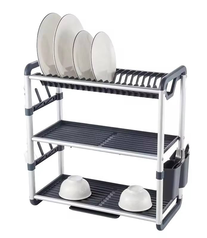 Premium Quality 3Tier Aluminium Dish Drainer