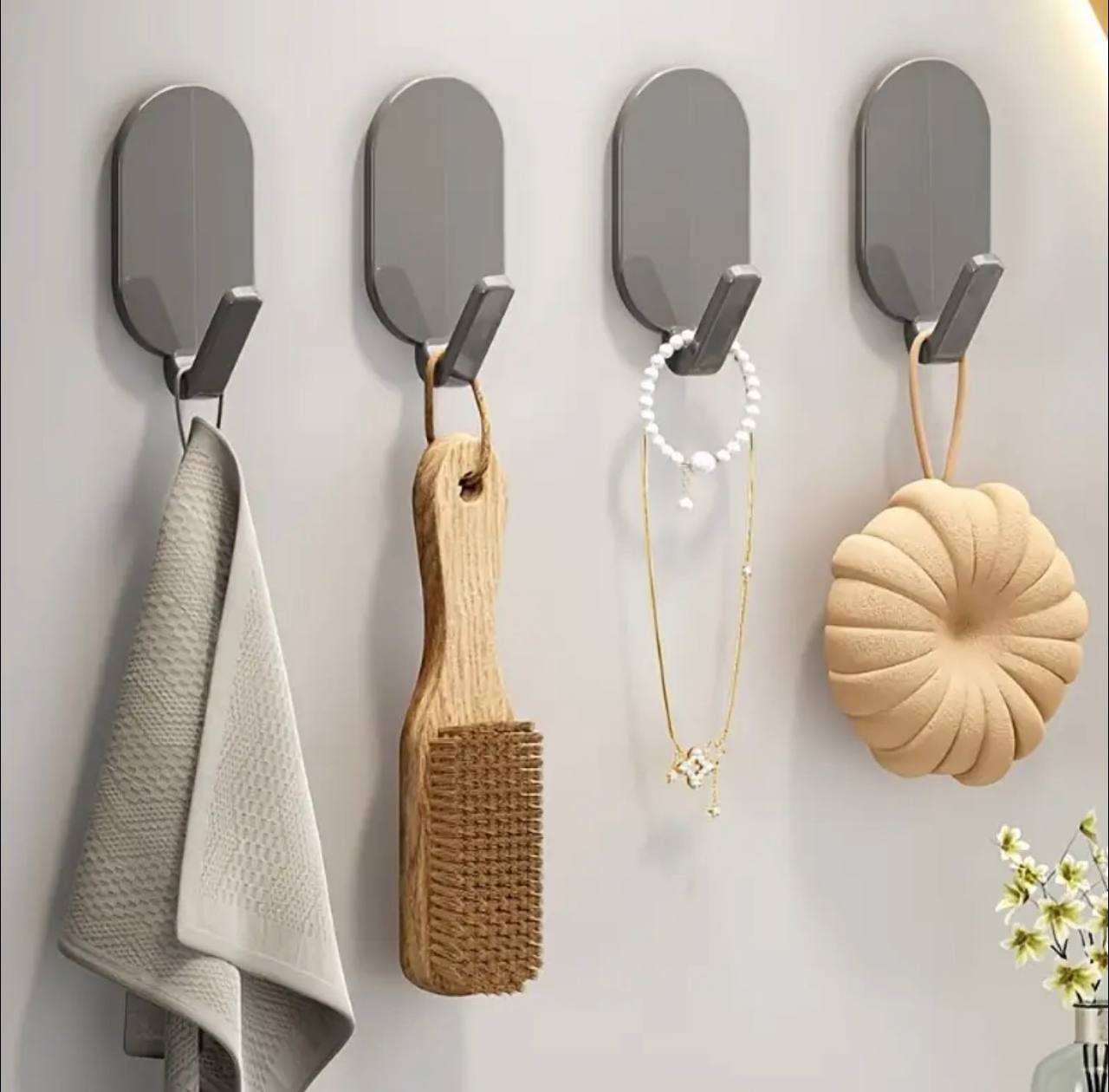 5 Piece Strong Self-Adhesive Wall Hooks