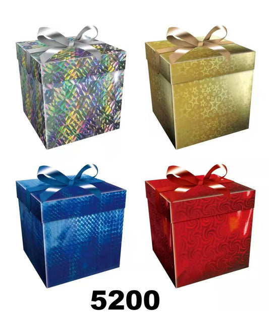 Luxury golden gift packaging / folding storage gift box with bow