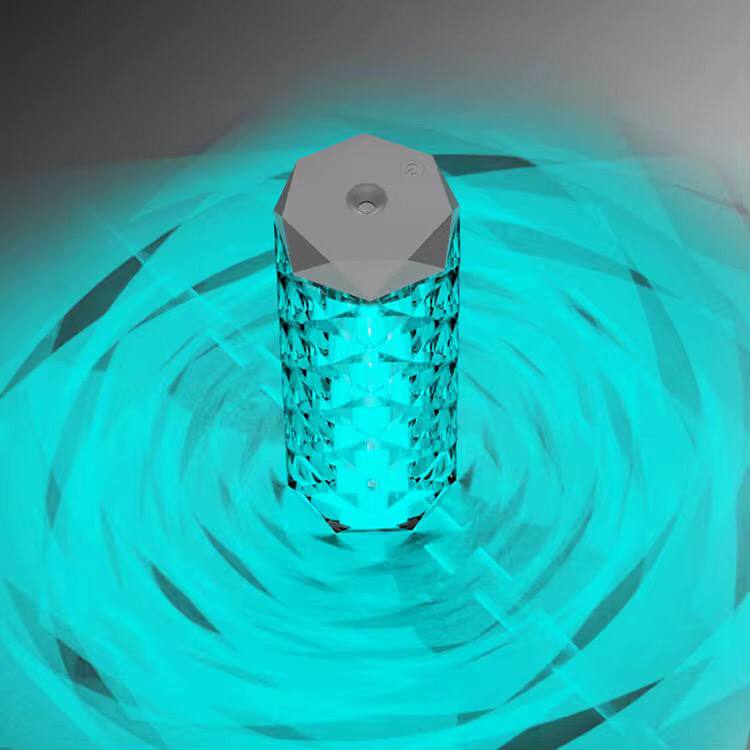 High quality crystal intelligent Humidifier with 7 colour dime lights and automatic switch off when waterless