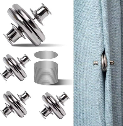 No Curtain gap magnetic holders/Buttons