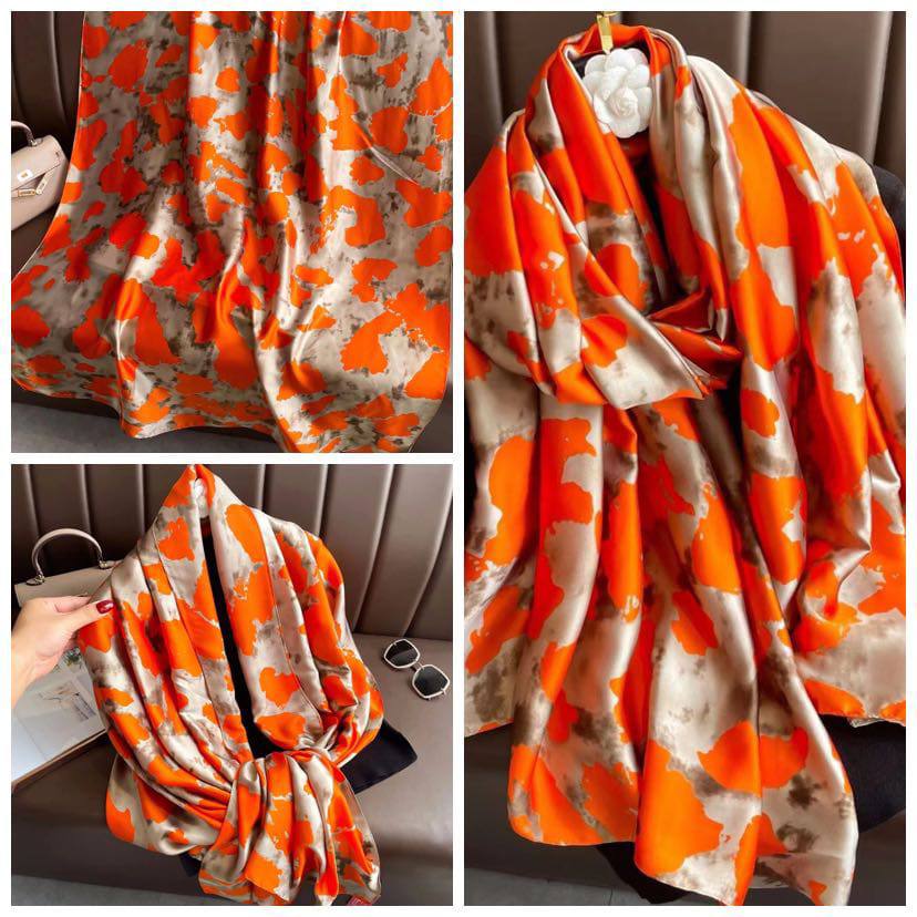 Luxury Silk  Scarf Set for Women