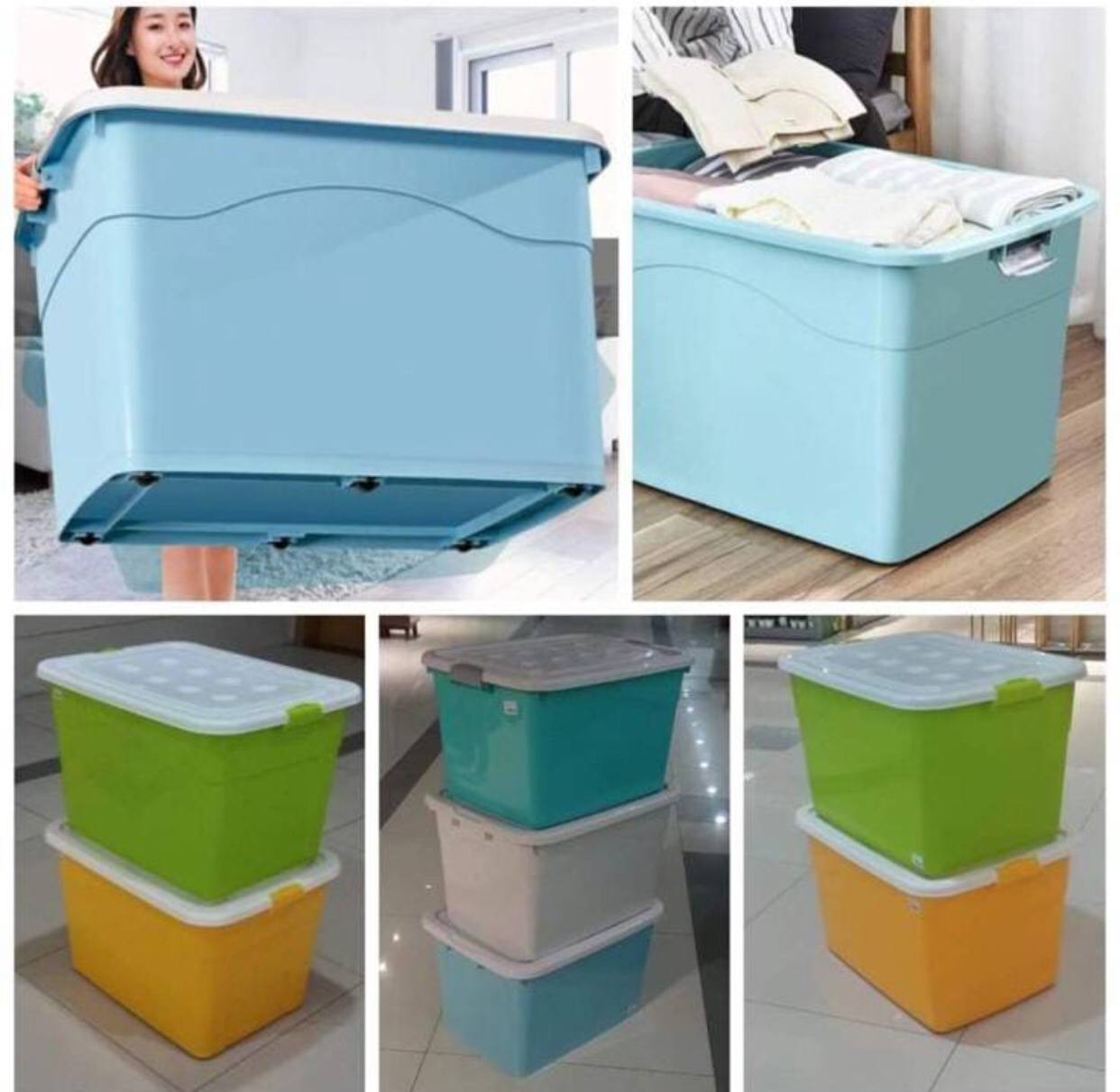 Storage Bins, Rugged, Thick, Extra-large Capacity Storage Box