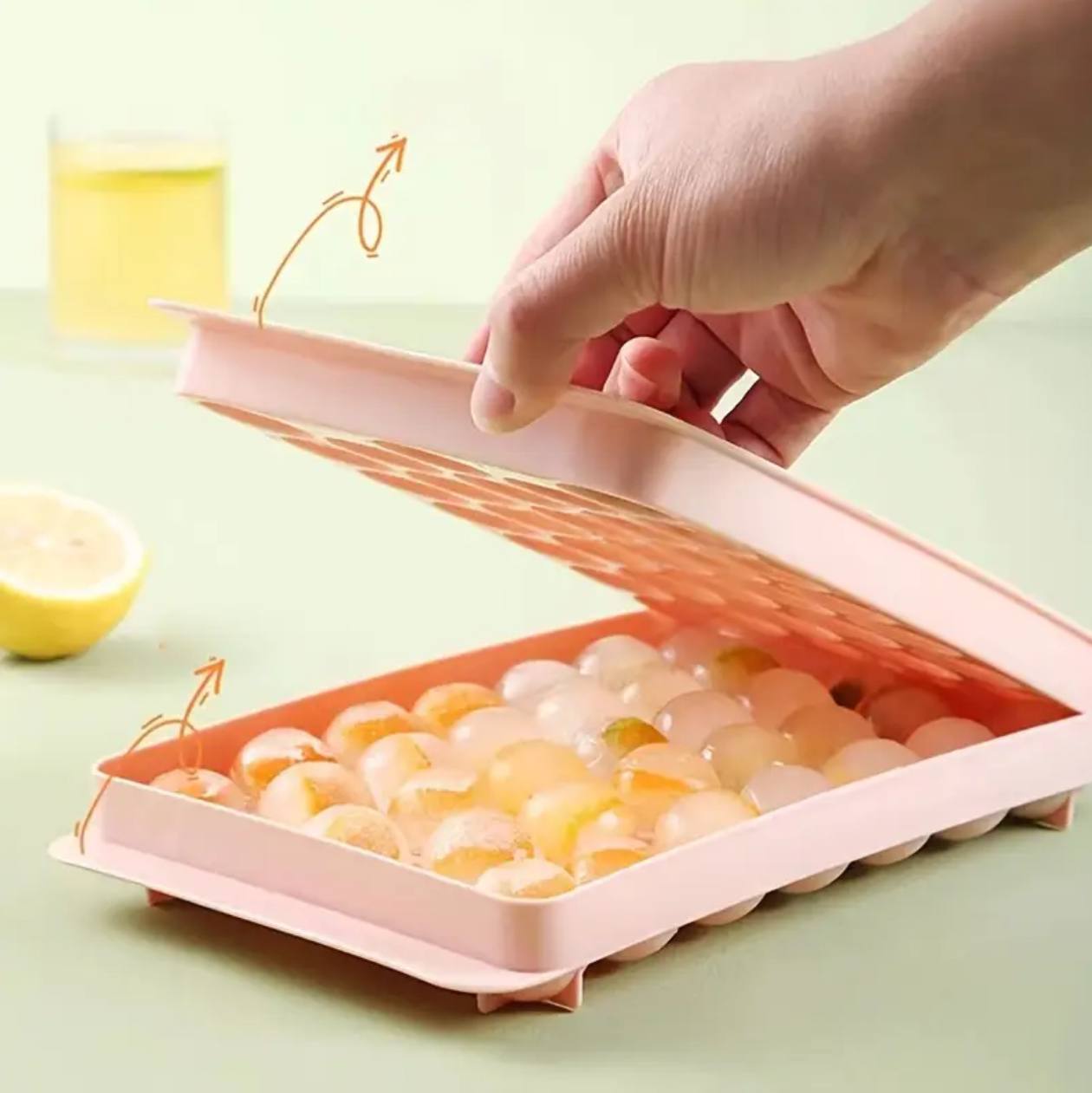 Round ice cube tray