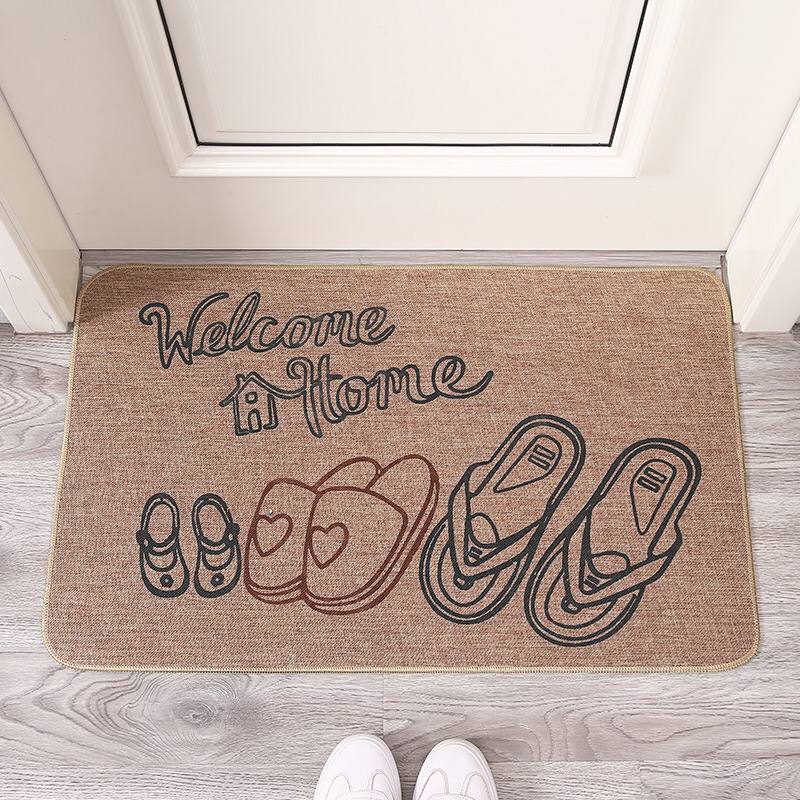 Novelty entry door mat