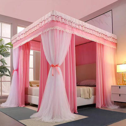 Quality Heavy Duty  4 stand Decorative Mosquito Net/Bed Curtain
