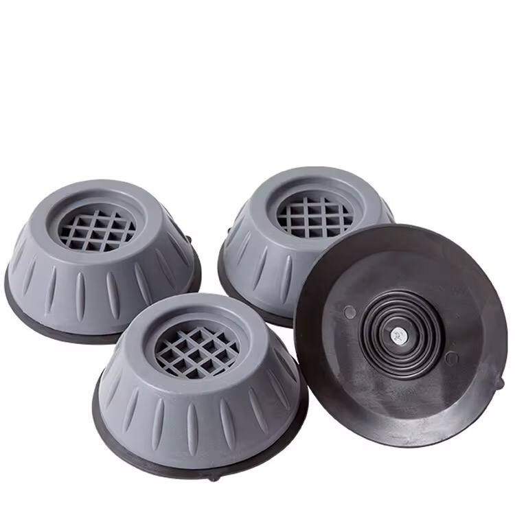 4PCS Gray Washing Machine Universal Foot Pad Shockproof And Anti Skid Pad Moisture Proof