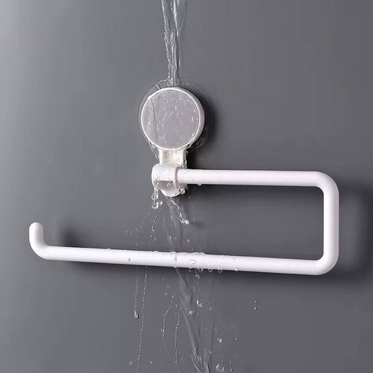 Traceless bathroom wall mounted paper holder/ towel rack