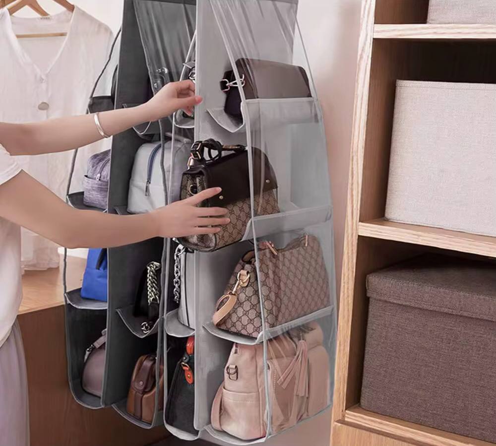 Storage Hanging Bag Handbag Storage Artifact Bag Dust-proof Cover Women Handbag Storage Holder Household Dormitory Organizer