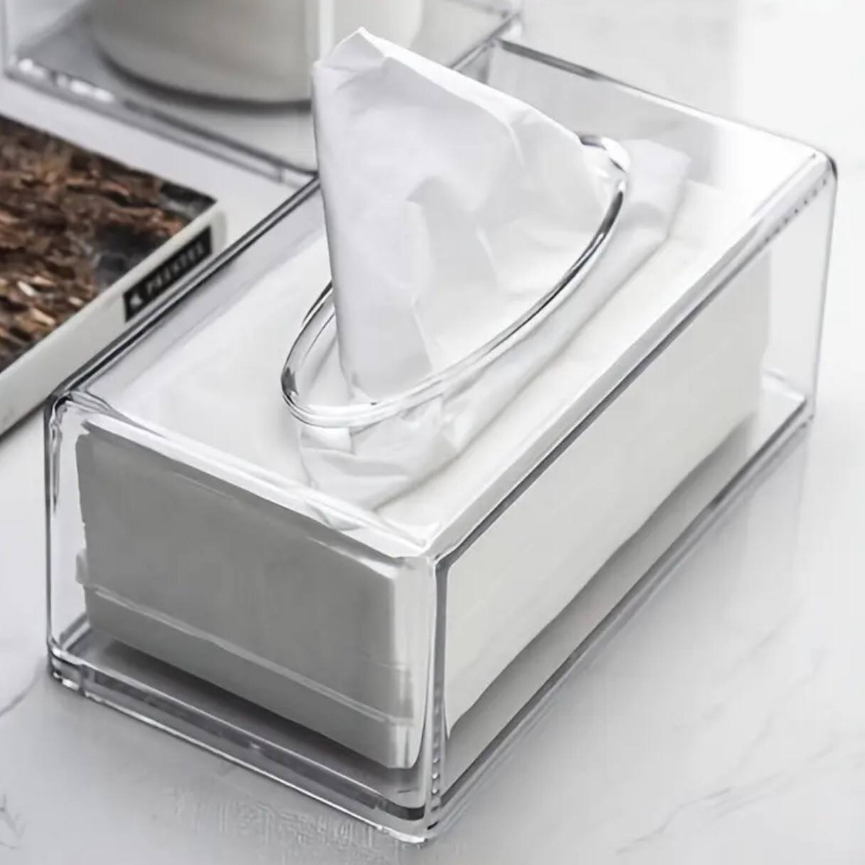 Transparent Table Decoration Acrylic Napkin Dispenser