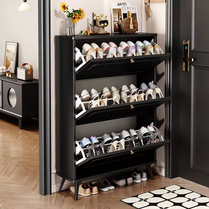 Bucket flip shoe cabinet