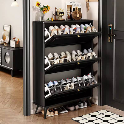 Bucket flip shoe cabinet
