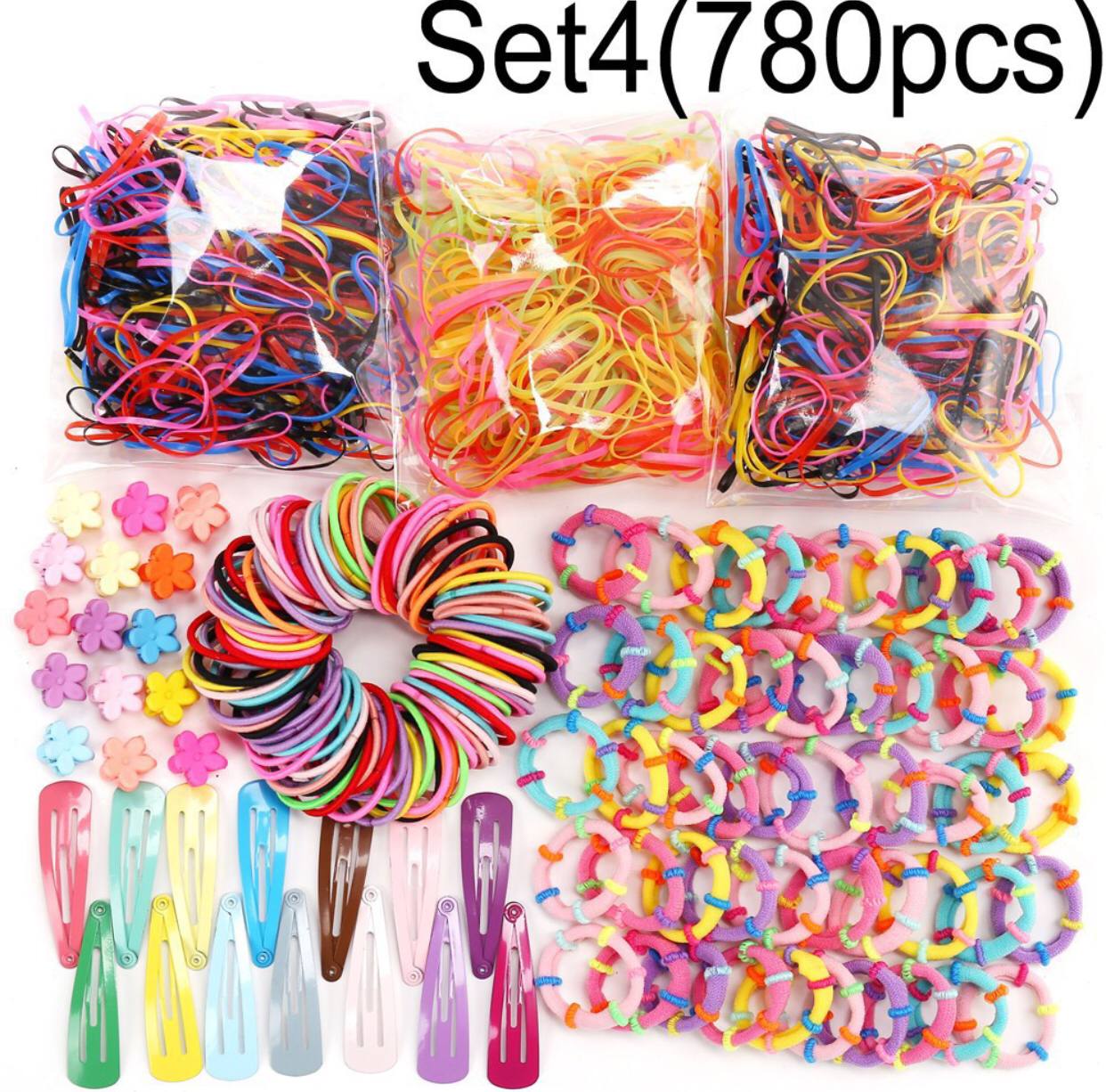 Girls Colorful Hair Bands Set Nylon