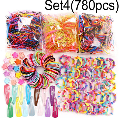 Girls Colorful Hair Bands Set Nylon