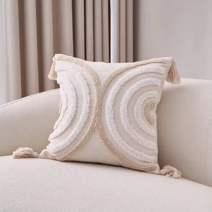 Boho tufted pillow covers