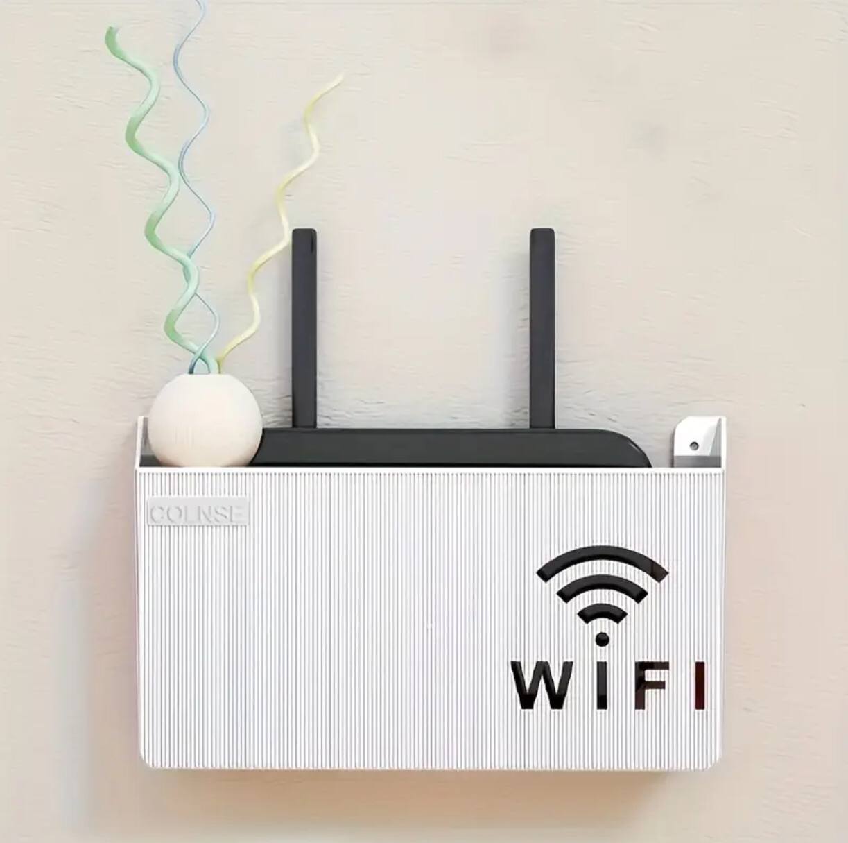 Wall mounted wireless WiFi router box/cover