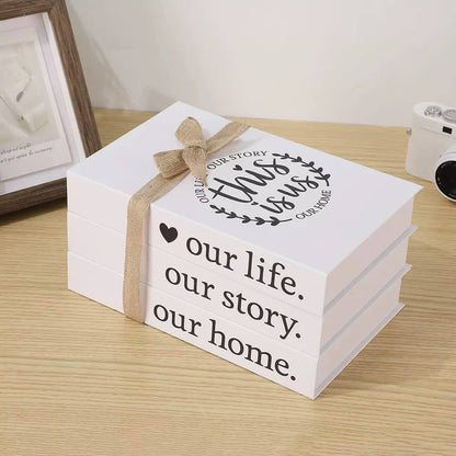 3pc Decor  books for modern home decor