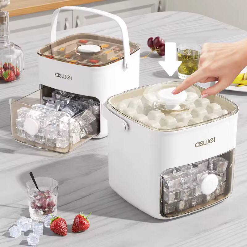 Premium Double Layed Large Capacity 48 Grid Ice Cube maker Tray