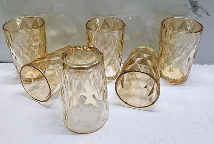 Coloured Heavy gauge thick WATER glass now available