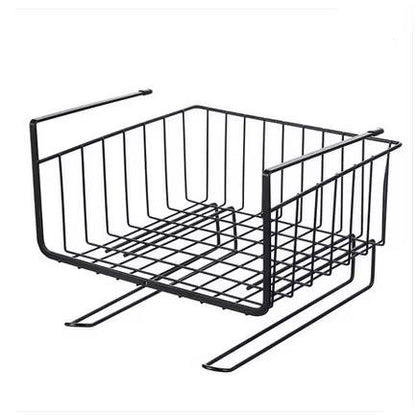 Under the cabinet partition hanging basket