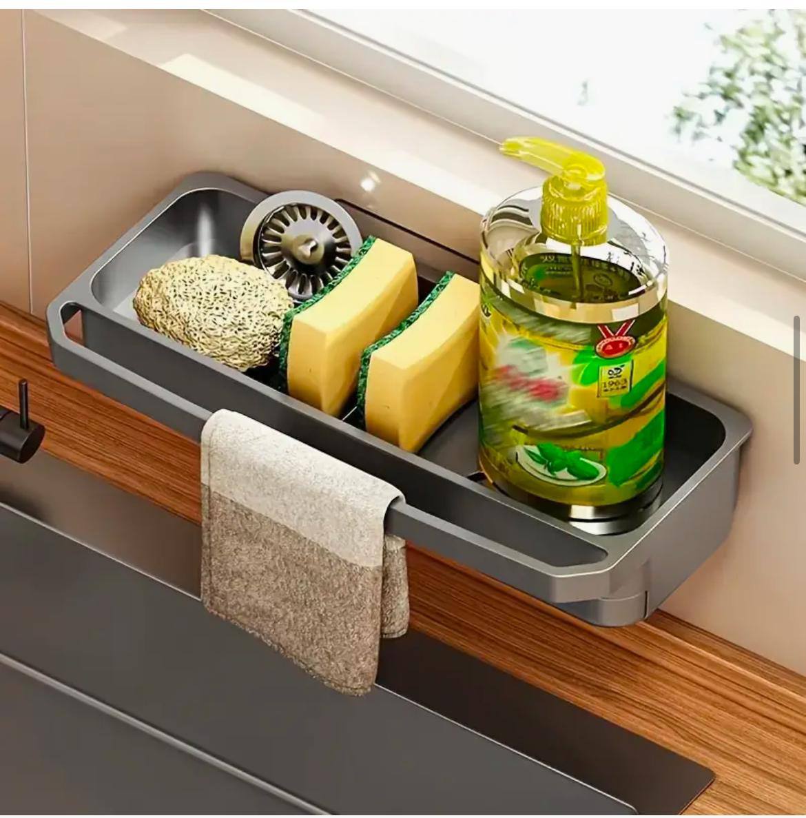 Wall-Mounted Sink Caddy Organize