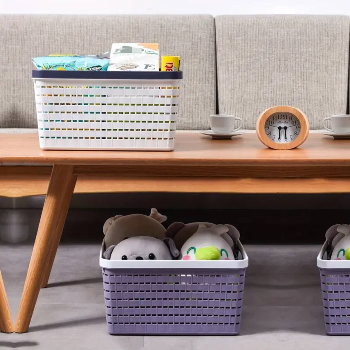 Large size storage baskets