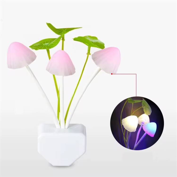 Automatic glow in the dark Flower LED PLUG on the wall night light