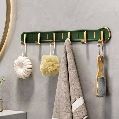 Wall-Mounted Hanging Rack with 6 Wall Hooks