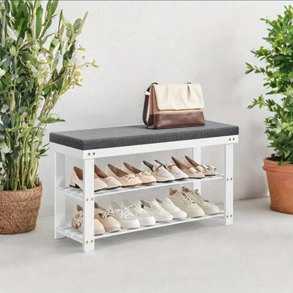 Entryway shoe rack Bench