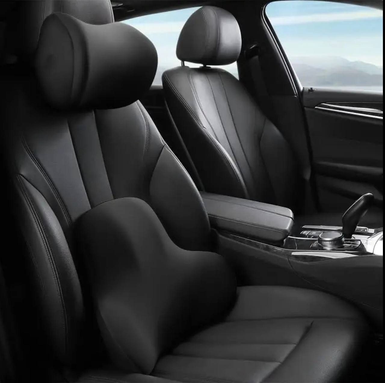 2ps set Car headrest and  backrest  lumbar support