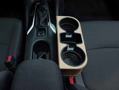 Car Cup Holder with Phone Holder & double Side Holders with high Quality Leather Cover