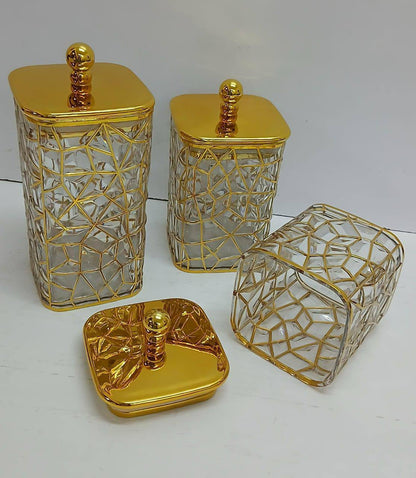 3 in 1 Transparent storage jars