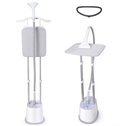 1800W 1.8L Steam Iron Standing Garment Steamer with Ironing Board, Strong Steam Penetration, Wrinkle Removal, Suitable for Home, Office and Travel