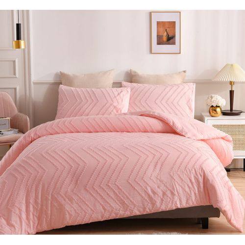 3pc Tufted  Wave Duvet cover setl