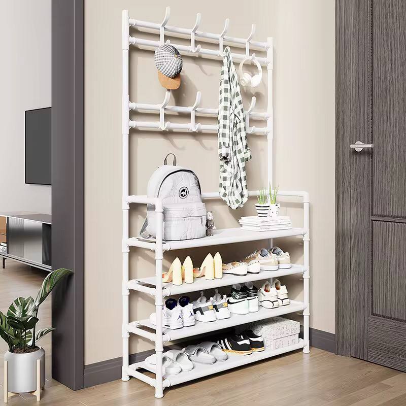 HIGH Strong metallic 5 layer
 multipurpose SHOE RACK, CLOTH RACK ,BAG AND HUTS (ALL IN ONE)