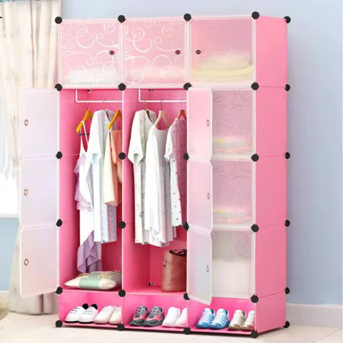3 Column plastic wardrobes