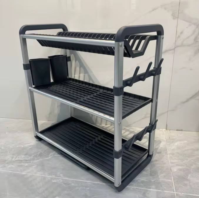 Premium Quality 3Tier Aluminium Dish Drainer