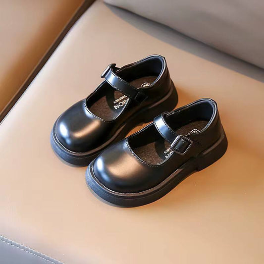 LITTLE GIRLS HIGH QUALITY LEATHER SCHOOL SHOES