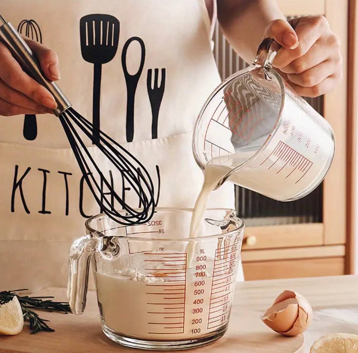 1000ml Glass Measuring Cup With Scale And Handle