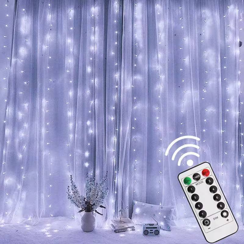 3M×3M CURTAIN LIGHTS WITH REMOTE