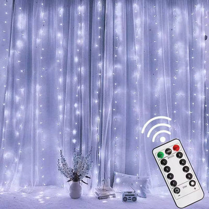 3M×3M CURTAIN LIGHTS WITH REMOTE