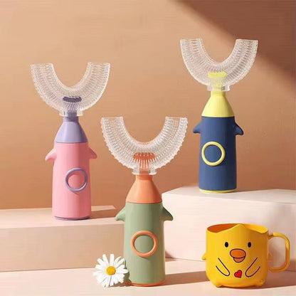 Children U-shaped Toothbrush Silicone Washable Manual Cleaning Tooth Brush Oral Care Teeth Whitening Oral Care for kids