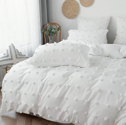Luxury Tufted Dot Design Duvet cover set