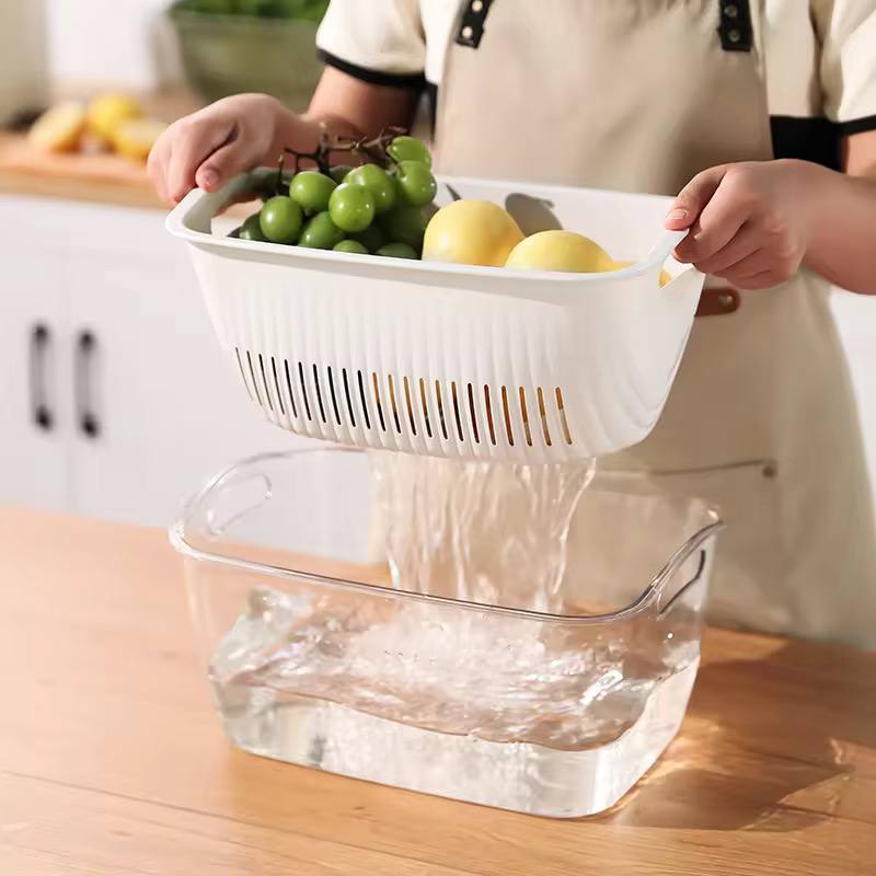 Double layer drain basket