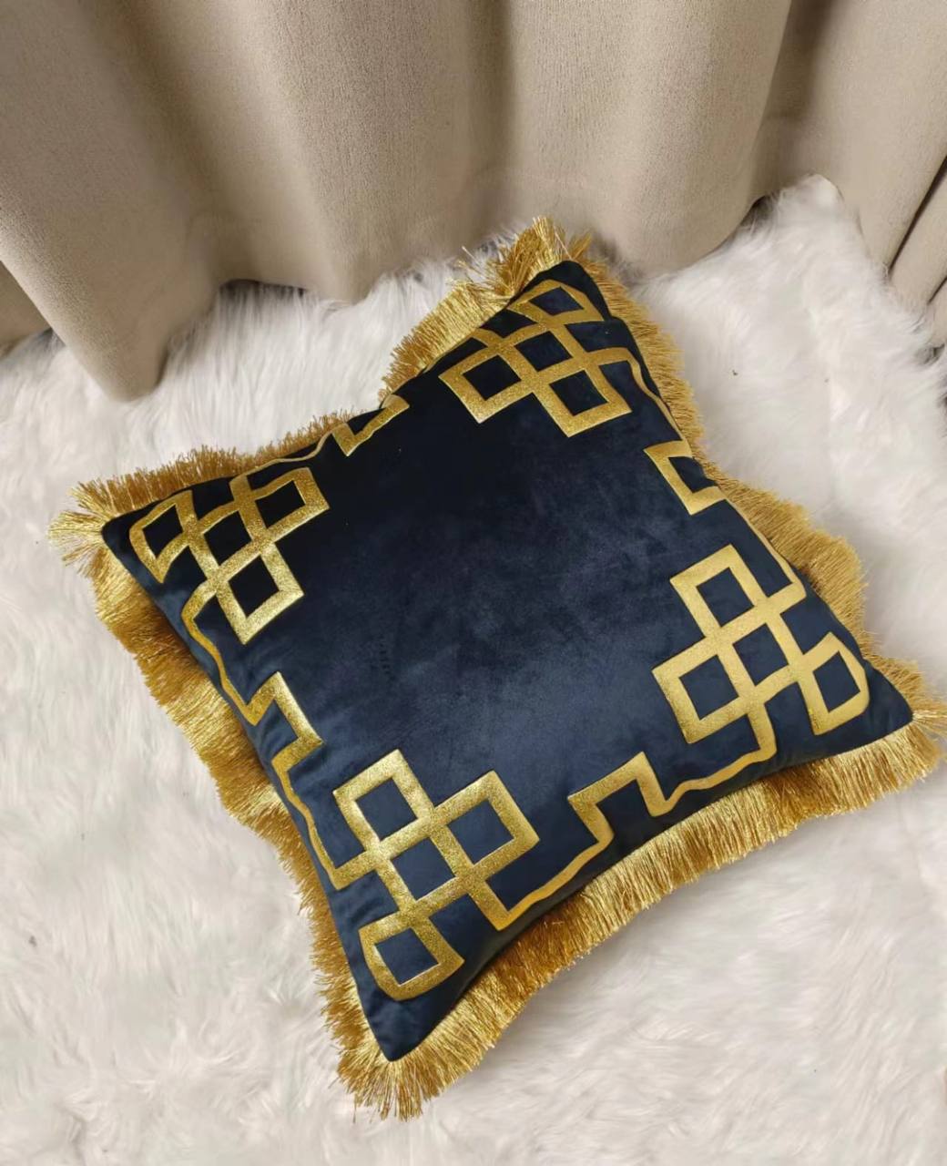 Gold fluffy cases