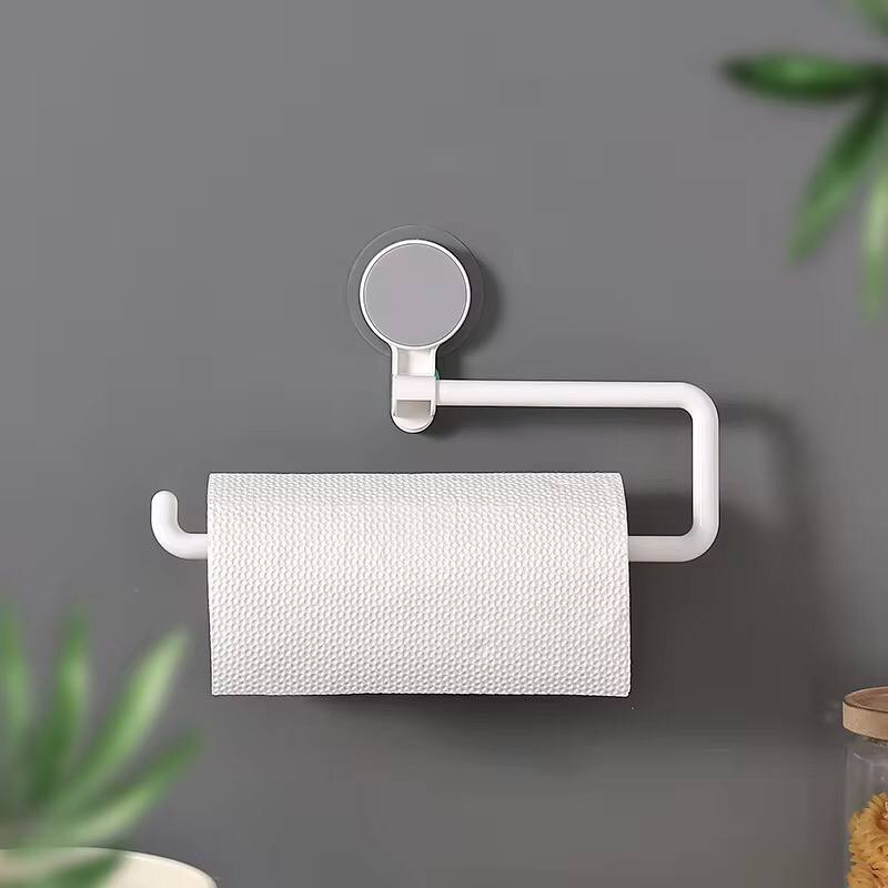 Traceless bathroom wall mounted paper holder/ towel rack