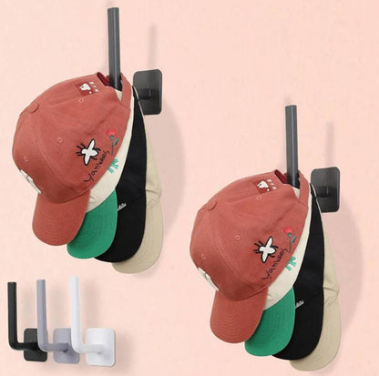 Hat Rack for Baseball Caps, Adhesive Hat Hooks for Wall